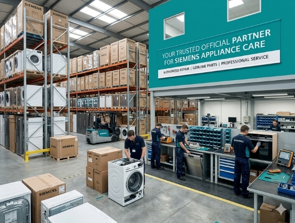 Siemens certified technician repairing home appliance UAE